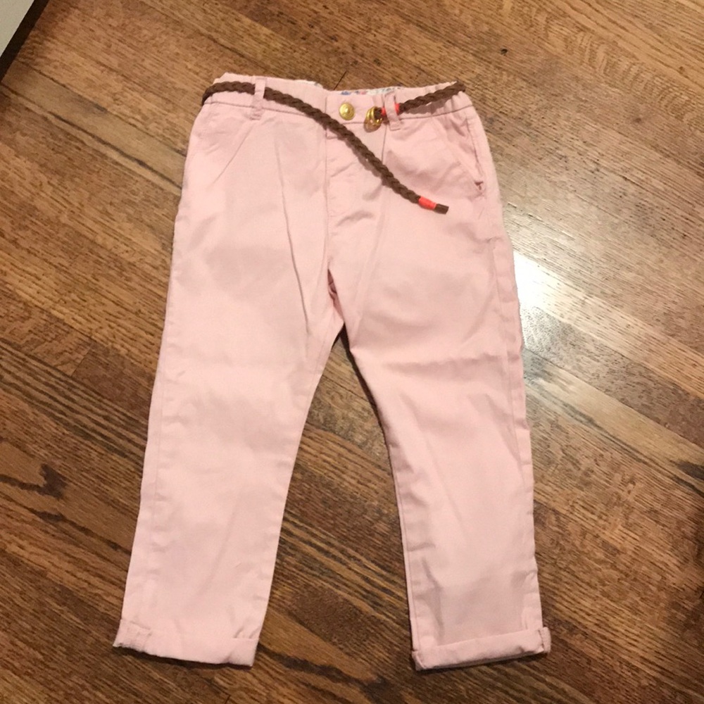 Toddler Girls Pink Chino Pants NWOT
